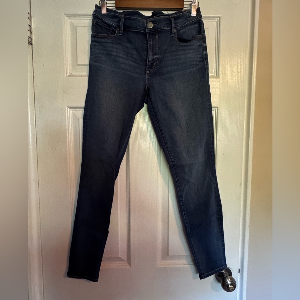 LOFT Dark Blue Skinny Jeans for Women